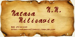 Nataša Milisavić vizit kartica